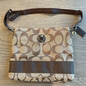 COACH 1914 adjustable strap CC bag with hangtags brown tan